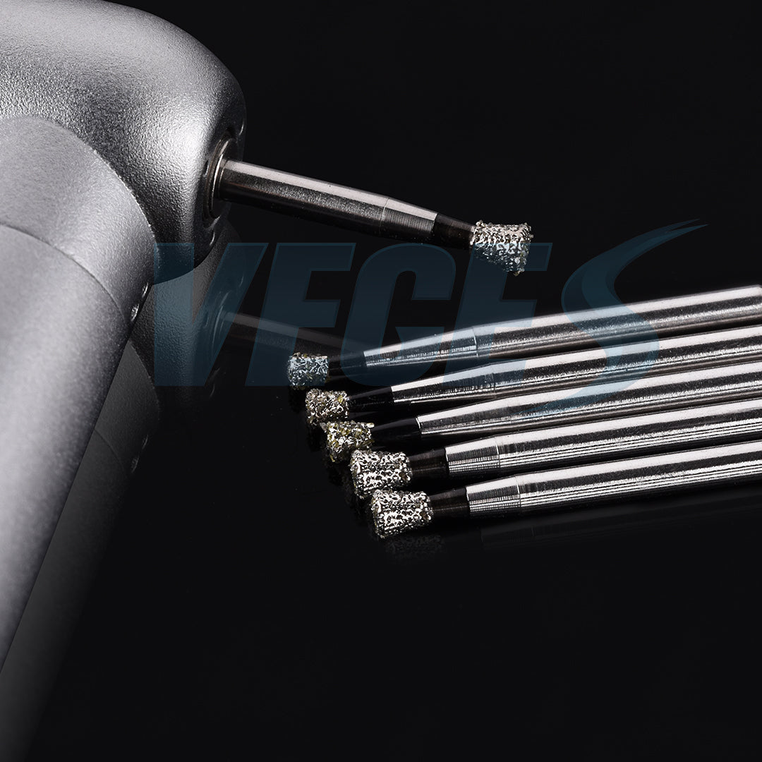 Veges Dental SI Super Coarse Inverted Cone Diamond Dental Bur for Cavity Preparation - 10pcs/Pack