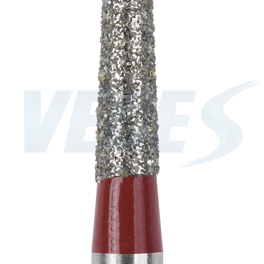 Veges Dental TF Fine Flat-End Diamond Dental Bur for Tooth Preparation – 10pcs/Pack