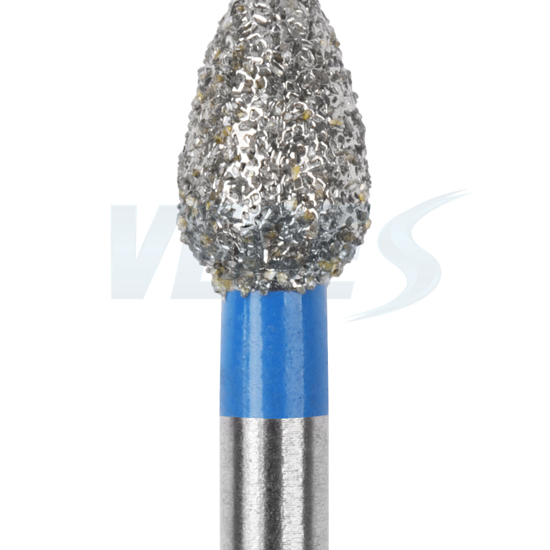Veges Dental FO Medium Grit Flame Diamond IPR Bur for Orthodontics – 10pcs/Pack