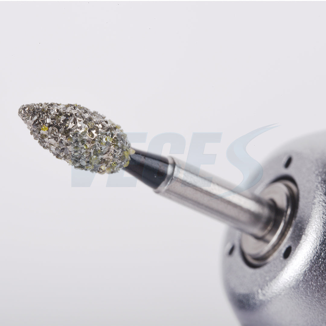 Veges Dental FO Super Coarse Flame Diamond Dental Bur – 10pcs/Pack