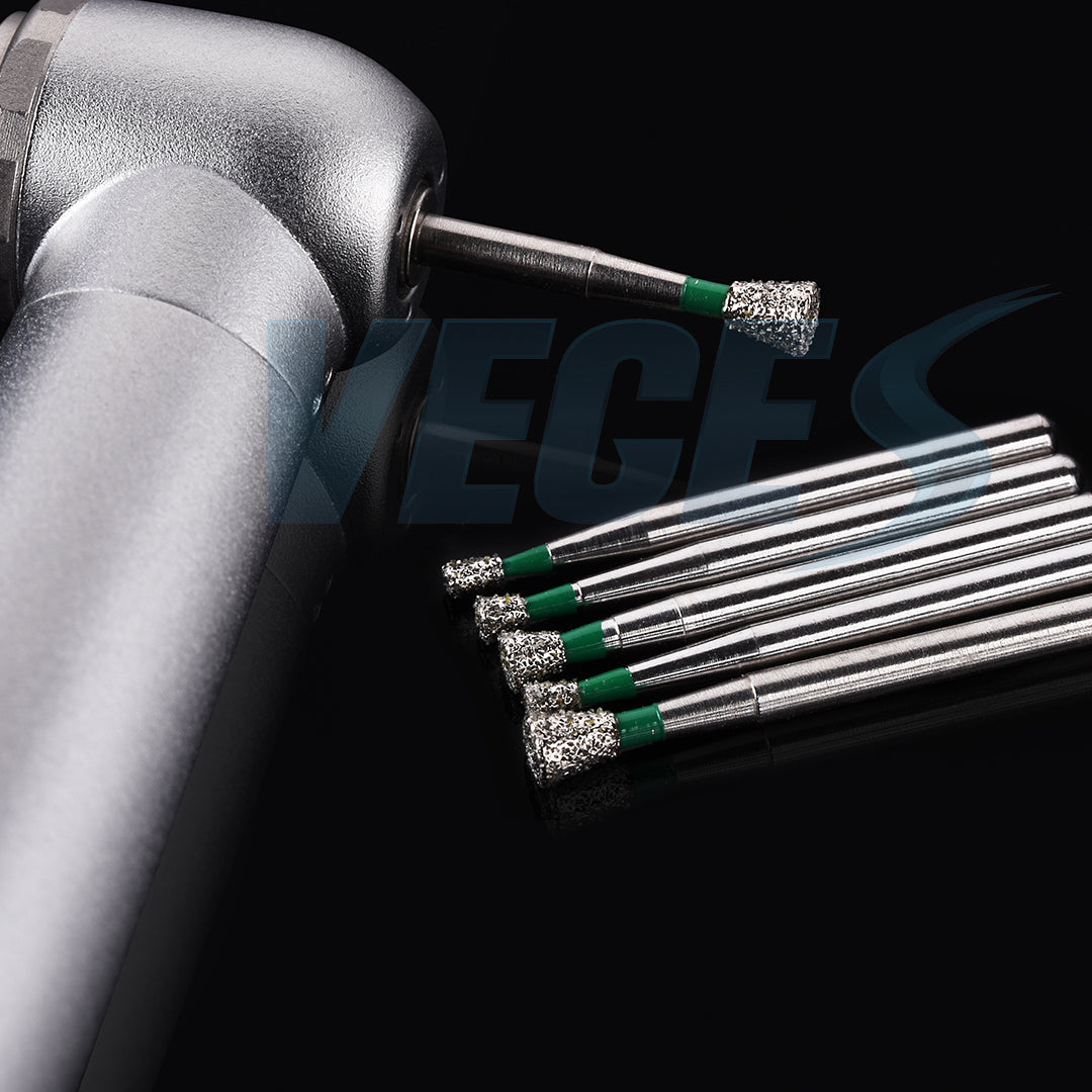 Veges Dental SI Coarse Inverted Cone Diamond Dental Bur for Cavity Preparation - 10pcs/Pack