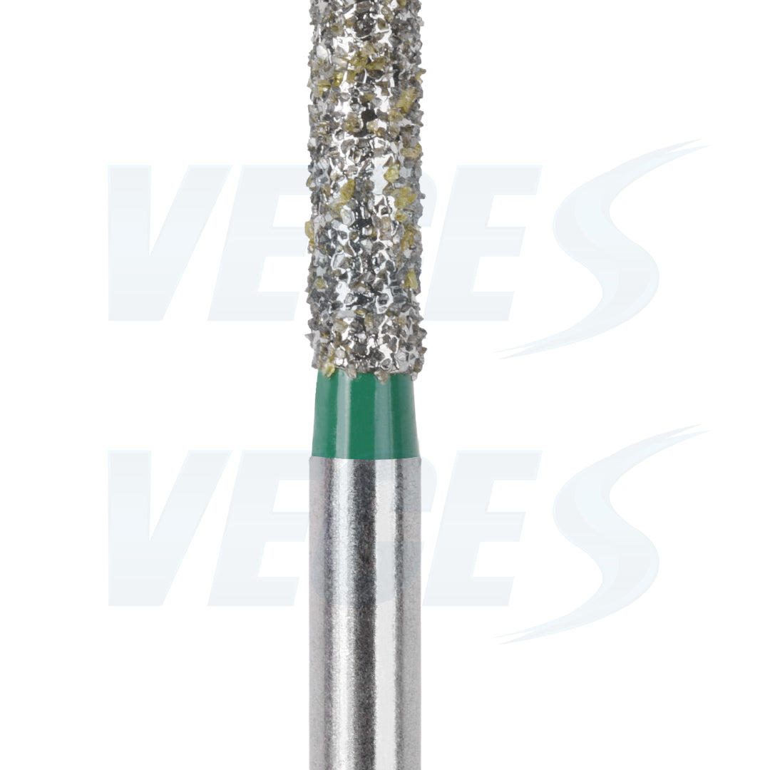 Veges Dental SF Coarse Grit Flat-End Diamond Dental Bur for Tooth Preparation - 10pcs/Pack