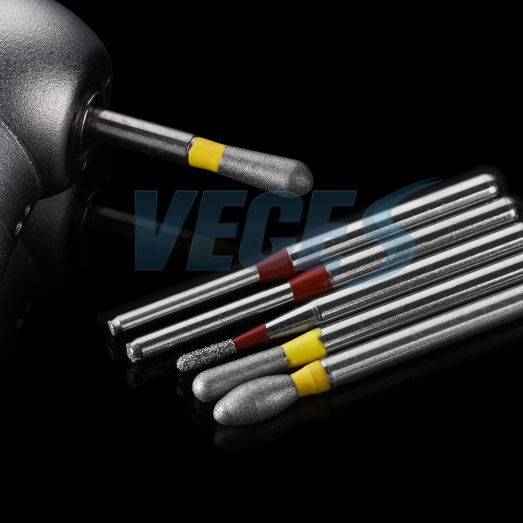 Veges Dental EX Extra Fine Diamond Dental Bur for Veneer Preparation - 10pcs/Pack