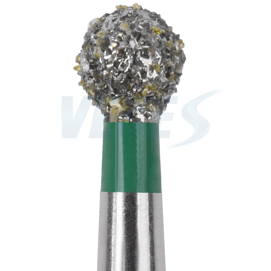 Veges Dental BR Coarse Round Diamond Dental Bur – 10pcs/Pack
