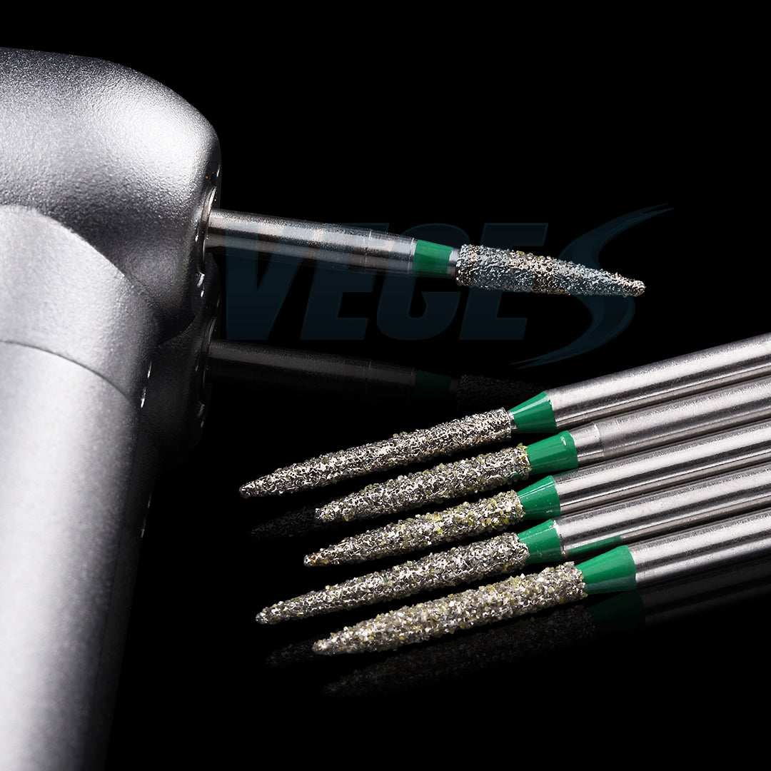 Veges Dental FO Coarse Flame Diamond Dental Bur – 10pcs/Pack