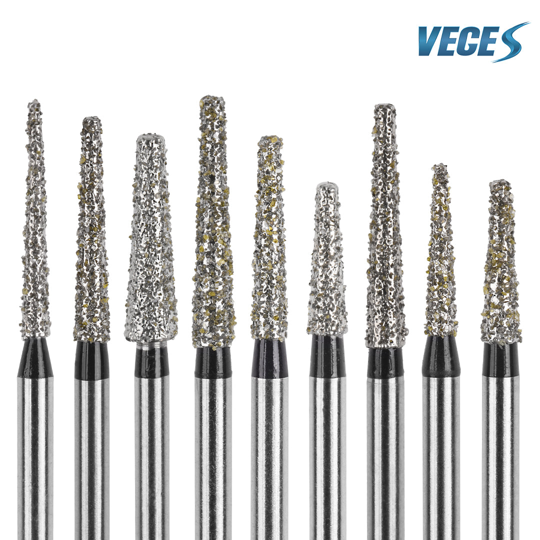 Veges TF Super Coarse Diamond Dental Bur for Crown, Shoulder & Inlay Preparation – 10pcs/Pack