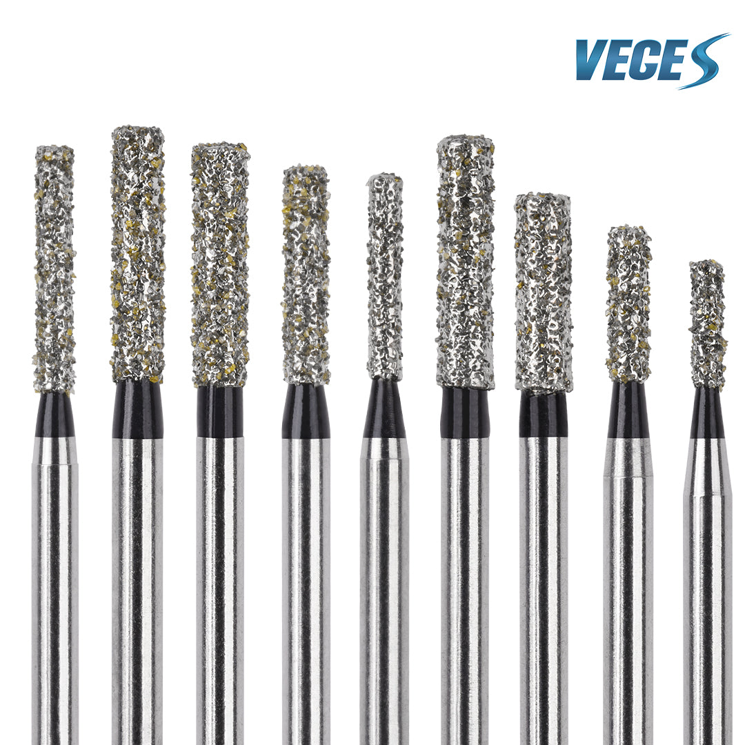 Veges Dental SF Super Coarse Diamond Dental Bur for Tooth Preparation - 10pcs/Pack