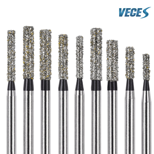 Veges Dental SF Super Coarse Diamond Dental Bur for Tooth Preparation - 10pcs/Pack