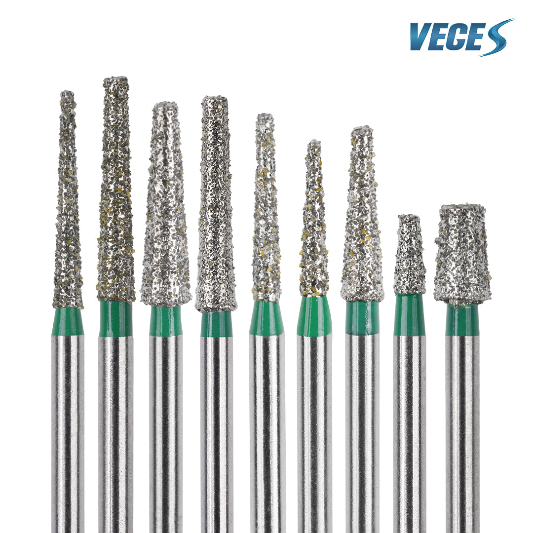 TF Coarse Flat-End Diamond Dental Bur for Tooth Preparation