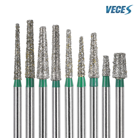 TF Coarse Flat-End Diamond Dental Bur for Tooth Preparation